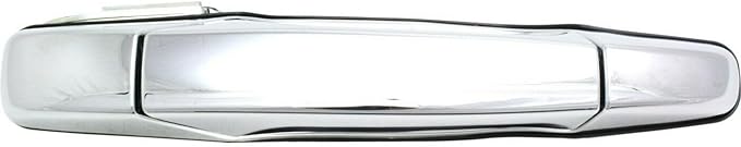 Door Handle Exterior Rear Passenger Side Right Chrome Without Key Hole for GMC, for Chevy, for Cadillac OHGGYQO