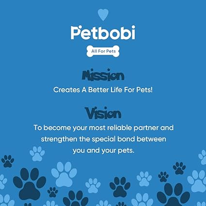Petbobi Dog Tie-Out Cable 30ft - Outdoor Leash 4mm Metal Cable with Shock Absorbing Spring 360 Swivel Clips, Chain for Dogs Yard Camping, Fit Small Medium Large Pets Up to 120lbs, Blue