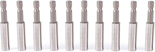 Magnetic Insert Bit Holder, 10Pcs Magnetic Screwdriver Extension Socket Drill Bit Holder 1/4 in Hex Magnetic Bit Extensions Set