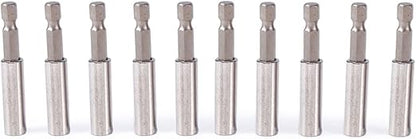 Magnetic Insert Bit Holder, 10Pcs Magnetic Screwdriver Extension Socket Drill Bit Holder 1/4 in Hex Magnetic Bit Extensions Set