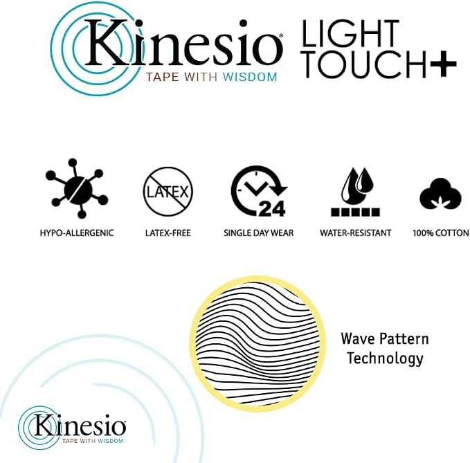Kinesio Taping - Elastic Therapeutic Athletic Tape Tex Gold Light Touch - Ajisai Blue – 2 in. x 16.4 ft