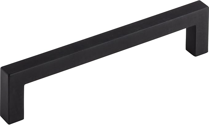 Top Knobs M1159 Nouveau III Collection 5-116" Square Bar Pull, Flat Black