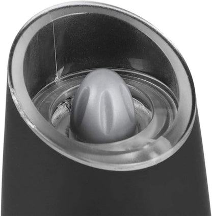 Electric Pepper Grinder,Rechargeable Spice Mills with LED Light with Adjustable Coarseness One Handed Push Button Peppercorn Grinders and Sea Salt Mills for Christmas GiftHousewarming Gift -black
