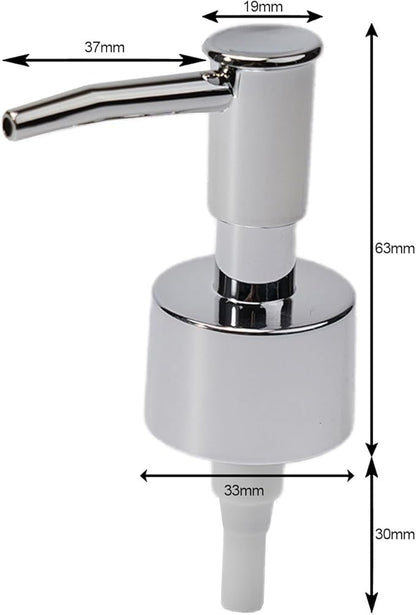 Plastic Lotion Bottle Pump Heads, Electroplating Bathroom Spray Head, Hand Press Head, For Regular Mouth Plastic Shampoo Bottle(Bright silver)