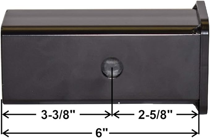Receiver Hitch Adapter (RH-252C) - 2.5 inch to 2 inch - Made in U.S.A.