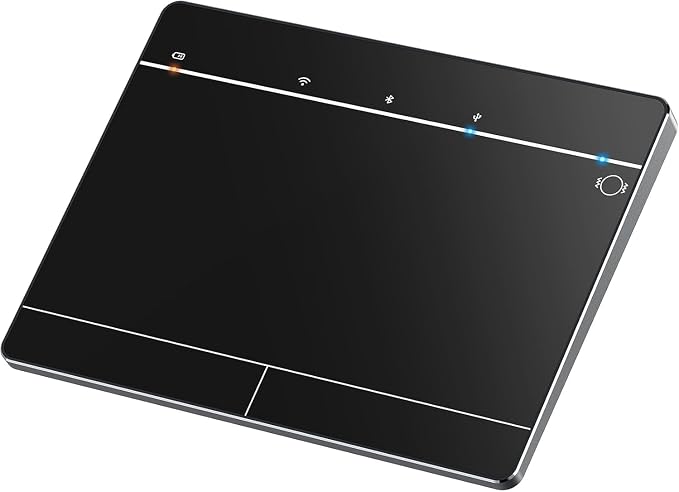 Homiguar Wireless Bluetooth Trackpad for Windows 10 & 11, 3-in-1 Connectivity Modes,High Precision Control, Portable Multi-Touch Gestures touchpad for PC & Laptop (Black)
