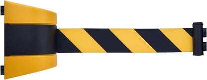 Magnetic Retractable Barrier Tape Safety, Safety Cordon Barrier, Queue Barrier Belt, Wall Mount Magnet adsorption for Separated Region(3M)