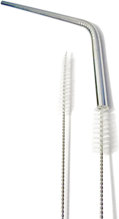 Huji Stainless Steel Straws Cleaning Brush Perfect for Reusable Tumbler Straws (2 Brushes)