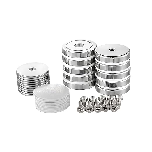 Super Strong Neodymium 10Pc Cup Magnets 1.26" Countersunk Permanent Magnets, Steel Plates, adhesives, and Screws. The World’s Strongest & Most Powerful Rare Earth Magnets by Applied Magnets