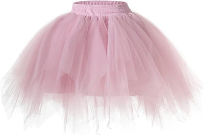AWAYTR Adult Tutus Skirts for Women - 4 Layers Tutu Skirt for Halloween Costume