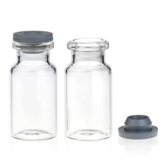 ALWSCI 10ml Headspace Vial, 20mm Stopper, Gray Butyl (Case of 100)