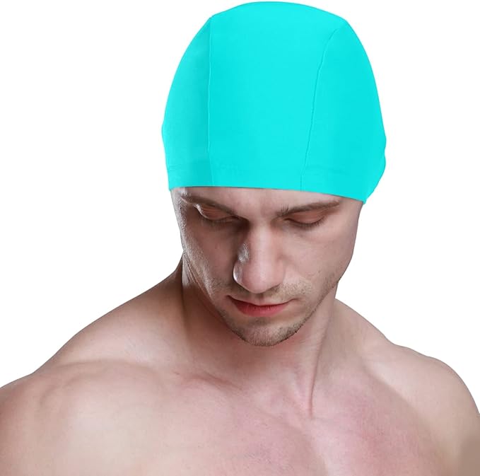 Funny Printed Swimming Cap Elastic Bathing Hat Shower for Men Women Adults Swimming Water Sports Activity