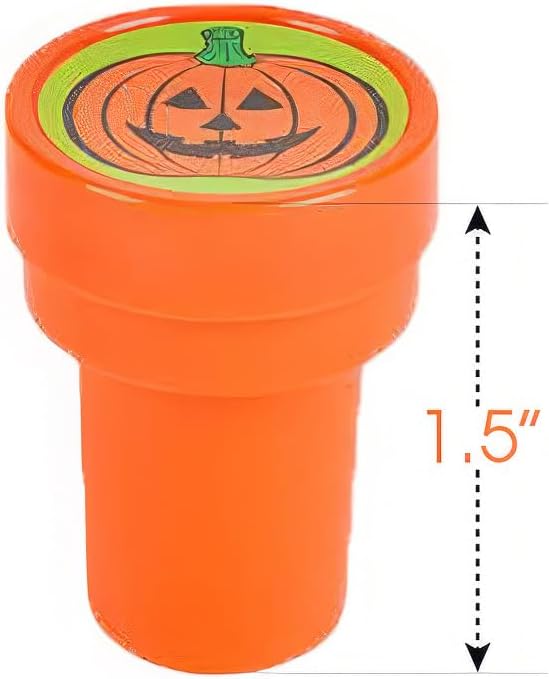 ArtCreativity Halloween Stampers for Kids, Pack of 24 Assorted Pre-Inked Stampers, Best for Halloween Party Favors, Goodie Bag Fillers, Non-Candy Halloween Treats, Trick or Treat Supplies