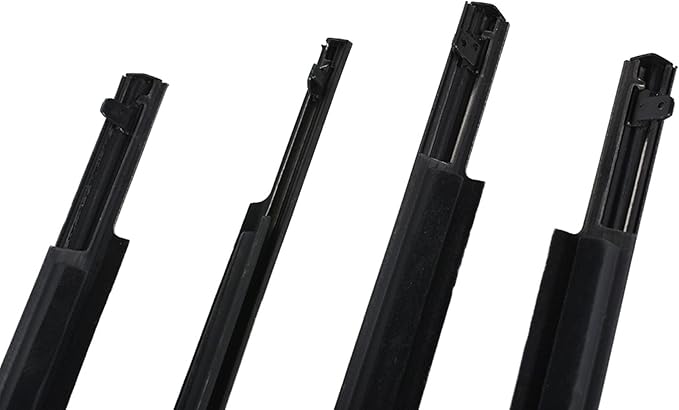 labwork 4pcs Black Weatherstrip Window Moulding Trim Seal Belt Replacement for 2009-2012 Toyota Corolla Sedan 4-Door 75710-02210 75720-02210 75730-02190 75740-02190