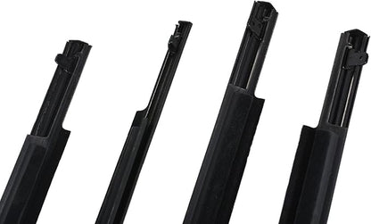 labwork 4pcs Black Weatherstrip Window Moulding Trim Seal Belt Replacement for 2009-2012 Toyota Corolla Sedan 4-Door 75710-02210 75720-02210 75730-02190 75740-02190