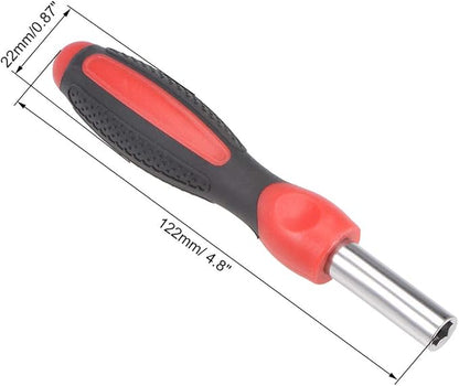 uxcell Screwdriver Non-Slip Wrench Handle 14 Inch Drive Magnetic Bit Holding Handle 4.8inch Length