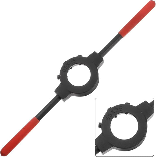 uxcell Die Stock Handle Wrench, for Metric M27-M36 (Metric) / 1-1/16"-1-7/16" (UNC/UNF) / 65mm OD Round Dies, 65mm x 25mm Threading Die Holder with Plastic Handle