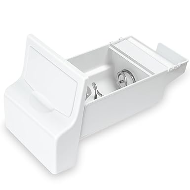 Upgrade 241860803 Ice Maker Bin for Frigidaire Ice Bin Replacement for Kenmore Ice Bin Replacement Fit for Frigidaire ice Maker ice Bucket Assembly with Auger Replace 240323804 AP4300918 240323813