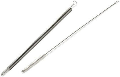 Huji Stainless Steel Straws Cleaning Brush Perfect for Reusable Tumbler Straws (2 Brushes)