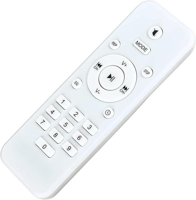 Allimity Replaced white remote control for Klim B4 CD player Radio Boombox
