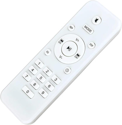 Allimity Replaced white remote control for Klim B4 CD player Radio Boombox