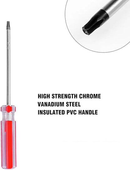 T20 Torx Screwdriver - Magnetic Tip Torx Security Screwdriver, Torx Screwdriver for Computer Repairing, Home Appliances (T20 x 100mm)
