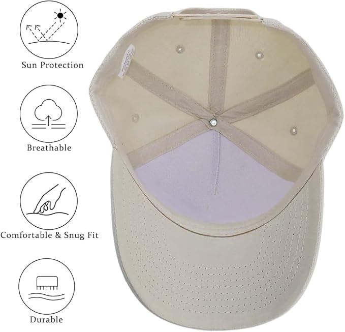 5-Panel Baseball Cap for Workouts, Hiking, Outdoor Sports, Customizable DIY Design, All-Season Comfort Fit, Adjustable