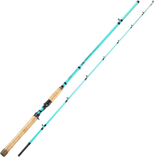 Sougayilang Inshore Saltwater Fishing Rods, Spinning Rods and Casting Rods with AAA Cork Handles,IM7 Toray Carbon Blanks- 7'