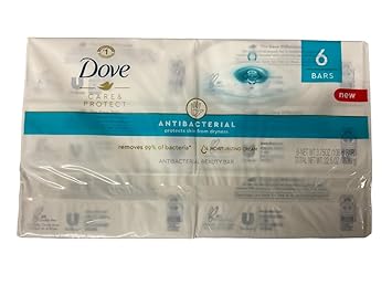 Dove Care  Protect Beauty Bar, 6 Bars, 3.75 oz each, Moisturizing Cream