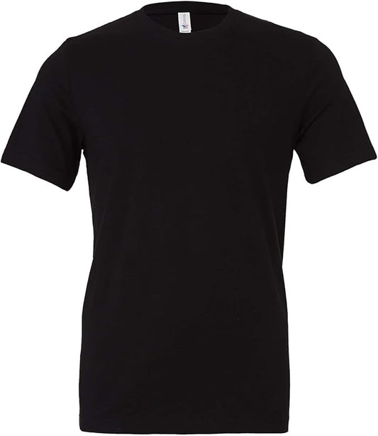 Bella Canvas 6 Pack Adult Unisex T-Shirt Black