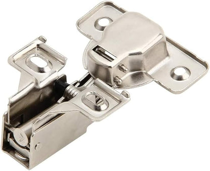2 Pack Silverline Quiet Soft Close Cabinet Door Hinges, Face Frame 3/4 Inch Overlay, with Built-in Dampers, Strong Heavy Duty Steel for Kitchen Bathroom