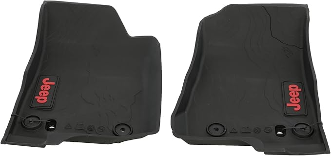 Mopar Jeep Gladiator Front & Rear Complete Set of 4 Rubber Floor Mats OEM