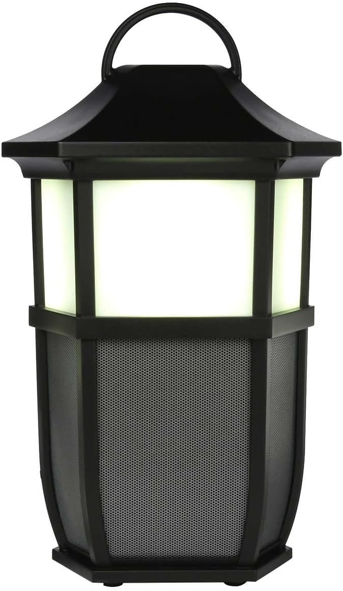 Acoustic Research Portable Outdoor Wireless Speaker with Led Flickering Flame Light