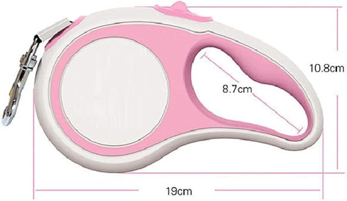Automatic Dog Leash Lead Pink 5M Dog Leash Automatic Retractable Nylon Dog Lead Extendable Puppy Cat Traction Rope Belt Dog Leash
