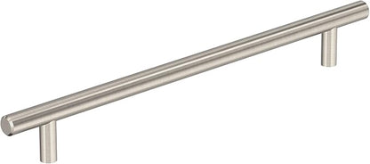 Amerock BP40521CSG9 Sterling Nickel Cabinet Pull | 8-13/16 inch (224mm) Center-to-Center Cabinet Hardware | Bar Pulls | Furniture Hardware | Drawer Pull