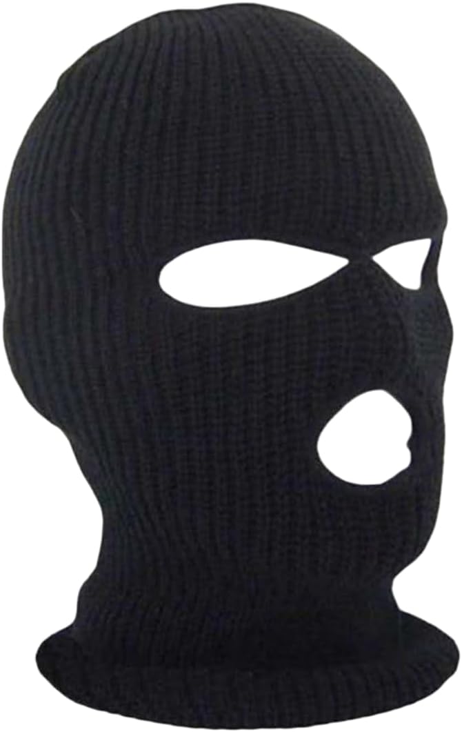 Winter Childrens Warm Face Mask Headgear Skiing Cold-Proof Mask Childrens Three-Hole Two-Hole Knitted Hat