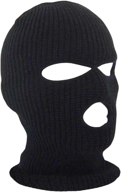 Winter Childrens Warm Face Mask Headgear Skiing Cold-Proof Mask Childrens Three-Hole Two-Hole Knitted Hat