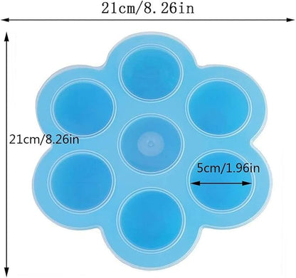 Silicone egg molds for instant pots, accessories for 5,6,8 quart pressure cooker, food storage containers, silicone egg steamer, lid