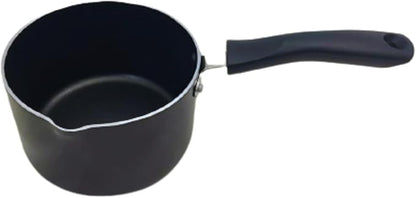 Non Stick Milk Pan 14cm, 1.4 Litre Bakelite Handle  Milkpan with Pouring Lips  Saucepan  Perfect for Cooking Sticky Sauces, Warming Milk  Cooking Pots  Pans
