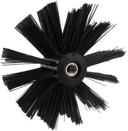 100150mm Chimney Cleaning Brush Dryer Vent Cleaning Brush Lint Remover M8 Thread Bristle Head for Duct Pipe Maintenance Household Tool for Cleaning Dryer Ducts(100mm)
