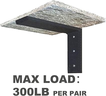 Countertop Support Bracket 1 Pack Heavy Duty Countertop Hidden Bracket 12" x 6" x 2 12" L Bracket Metal Corbels for QuartzGraniteWoodConcret Laminate Countertops