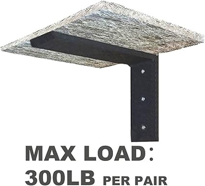 Countertop Support Bracket 1 Pack Heavy Duty Countertop Hidden Bracket 12" x 6" x 2 12" L Bracket Metal Corbels for QuartzGraniteWoodConcret Laminate Countertops