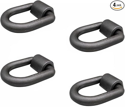 Mytee Products (4 Pack) 1" Heavy Duty Weld-On Forged D Ring 47,000 Lbs