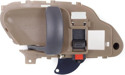 For Chevy C3500 1995-2002 Interior Door Handle Front Driver Side Beige bezel with primed lever  With door lock button  Trim: BaseSilveradoCheyenne  GM1352101  15708047