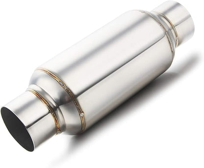 LCGP 2.5'' Inlet  Outlet Universal Muffler, 11.5'' Overall Length Stainless Steel Resonator