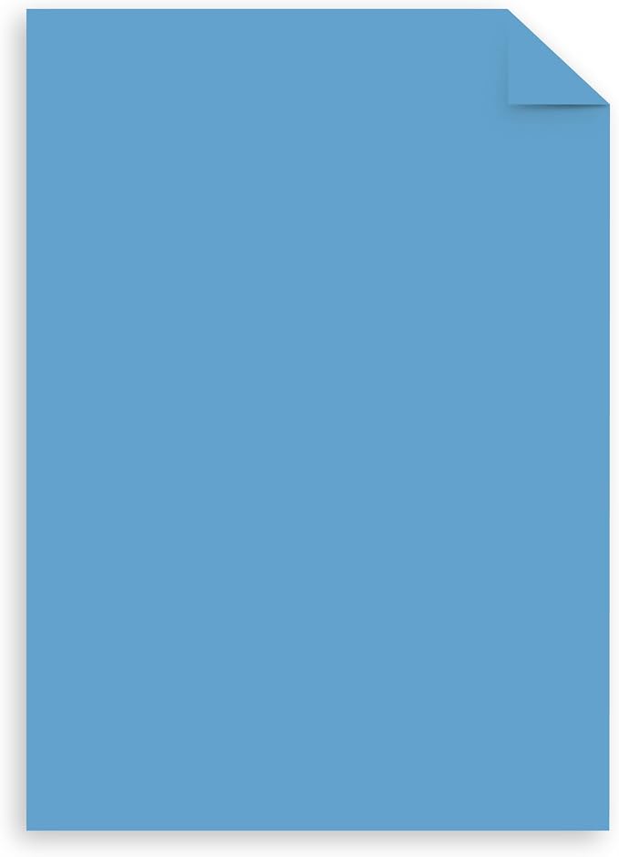 Southworth 25% Cotton Paper Blue Manuscript Covers, 9” x 12.5”, 30 lb. Cover Weight, Blue, 100 Sheets (41S)