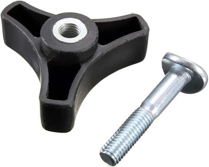 Triangle Knob Handle,Wing Nut and Bolt Power Equipment, Bolt Knob Triangle Nut Screw Replacement Parts Handle for Lawn Mower Machine