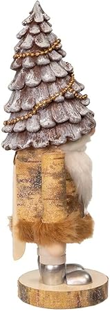 Kurt Adler 10-Inch Wooden Rustic Glamour Gnome Nutcracker