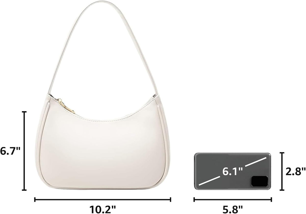 CYHTWSDJ Shoulder Bags for Women, Cute Hobo Tote Handbag Mini Clutch Purse with Zipper Closure