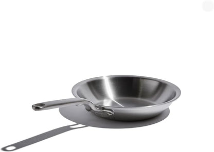 Heritage Steel Eater Series 8.5 Inch Frying Pan | Made in USA | 5-Ply Fully Clad Stainless Steel | Stay Cool Handle Design | Induction Ready & Non-Toxic